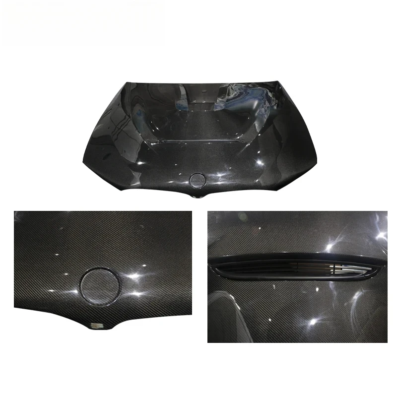 

Langyu 18-20 Car Accessories Front Bonnet Carbon Fiber Engine Cover Upgrade GTS Style 5 Series G30 G38 Pre Engine Hood