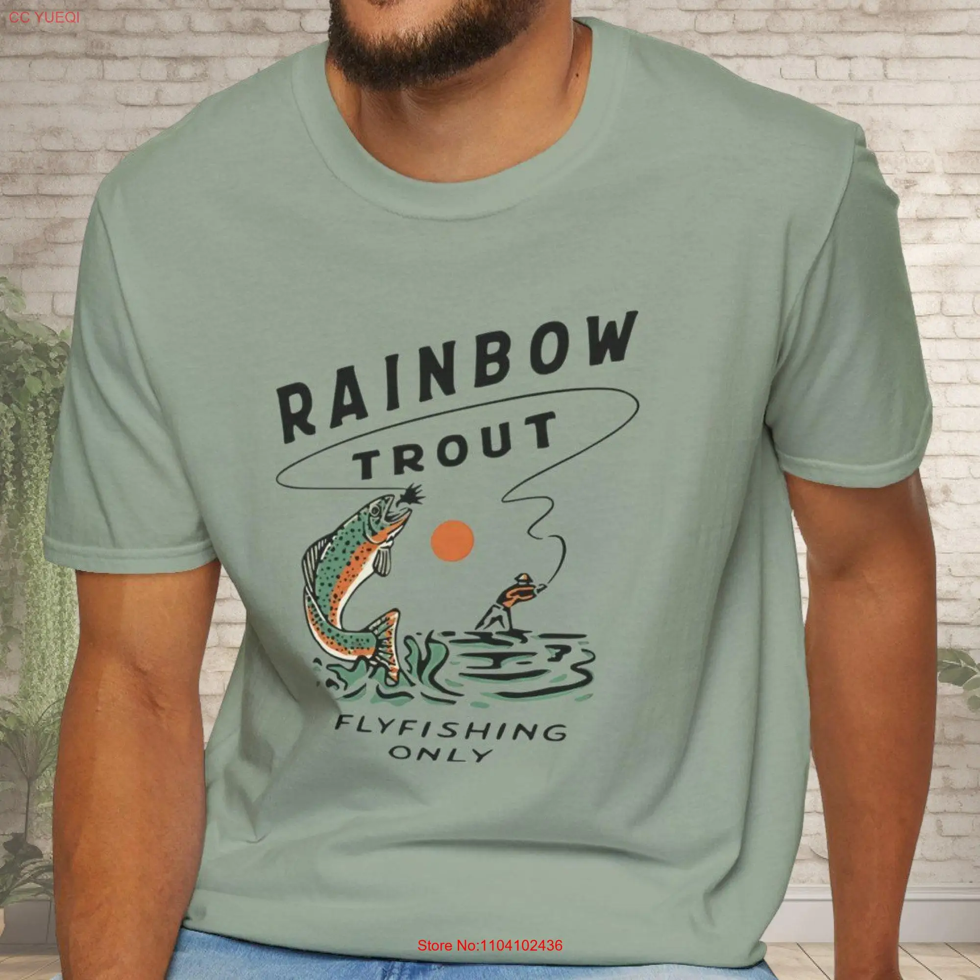 Rainbow TrouT T Shirt Fly Fishing long or short sleeves