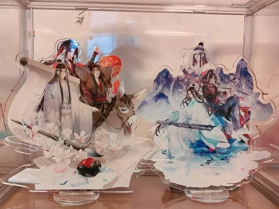 16cm Anime Mo Dao Zu Shi Acrylic Stand Model Plate The Untamed Lan Wangji Wei Wuxian Xue Yang Xiao XingChen Standee Board Decora