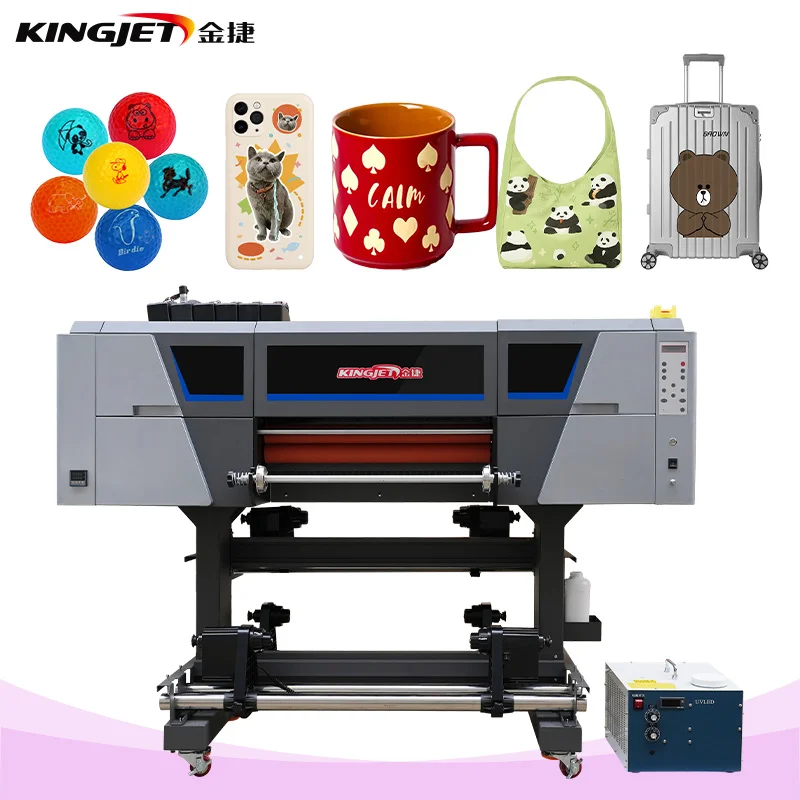 for film roll sticker a4 board ab press heat transfer controller inkjet logo printhead 2 heads full uv dtf printer all in one