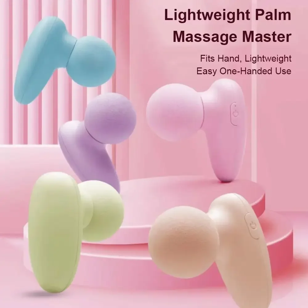 

Портативный мини-массажер для фасции, регулируемый, 6 режимов, устройство для глубокого массажа тканей, мягкая массажная головка, удобная