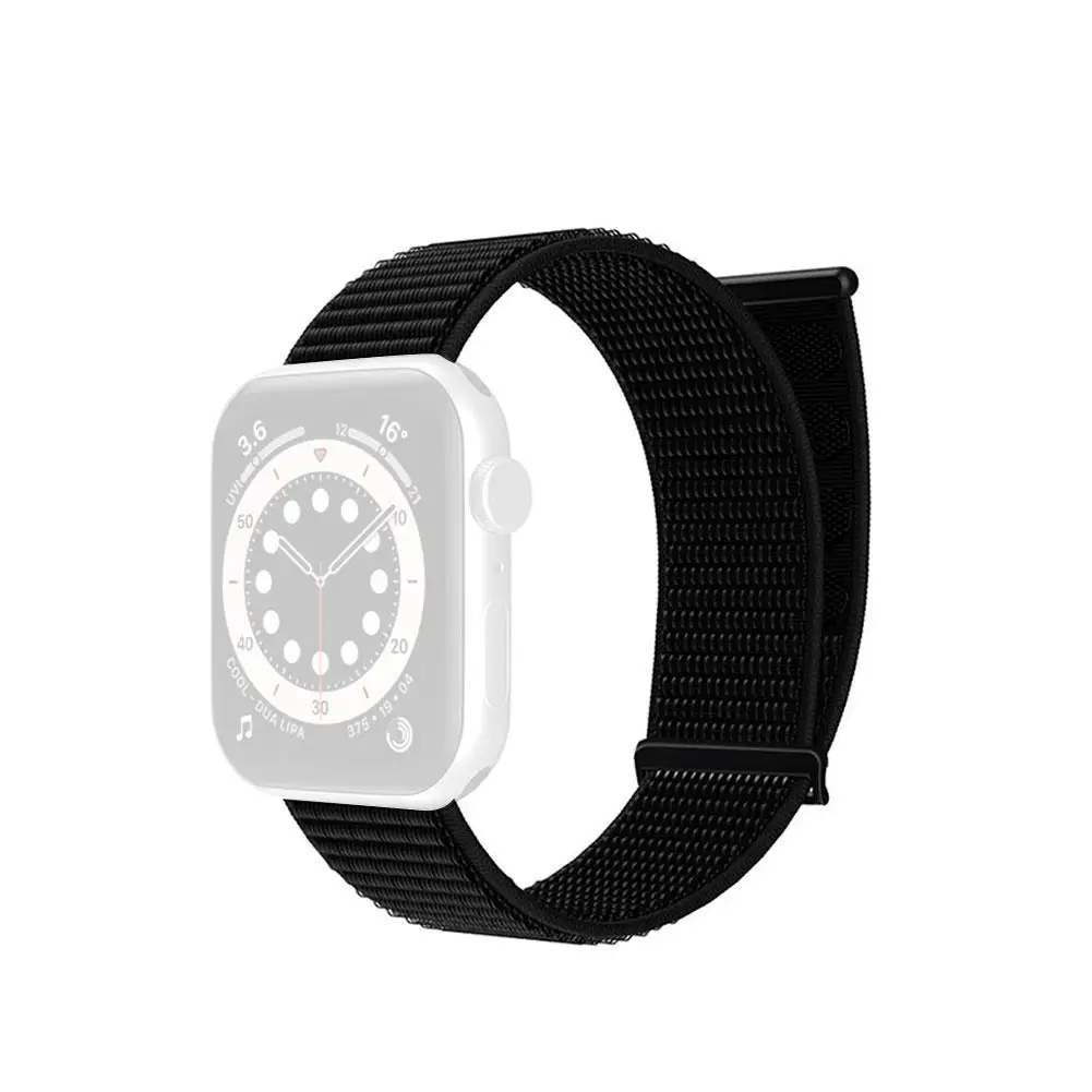 Nylon Loop Comfort Strap para Apple Watch, todos os acessórios, relógio inteligente, seção dupla, C2E4, 8