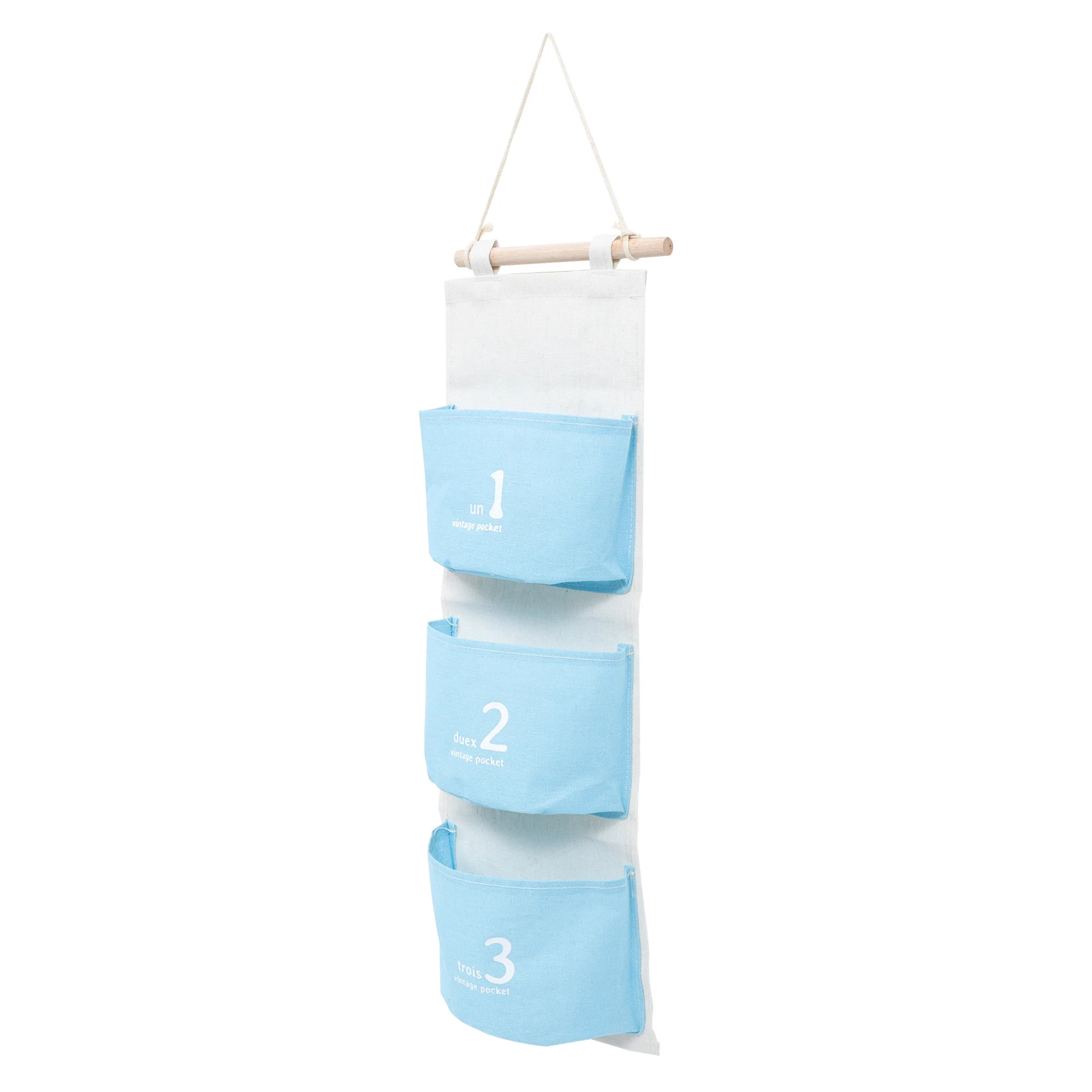 

Digital Hanging Wall Organizer Bag Cotton Linen Multi-function Compartment Dust Green Travel Home Use Easy Install Lightweight