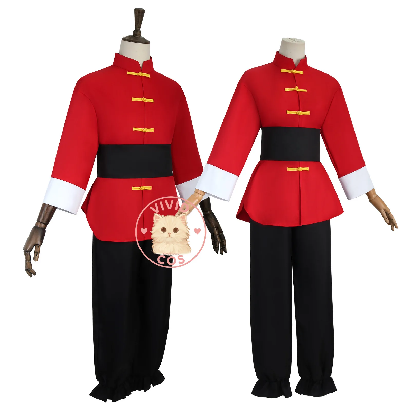 أزياء Ranma 1⁄2 التنكرية المشهورة لفنون الرسوم المتحركة، لعب الأدوار الكلاسيكية للرجال والنساء، حفلة الهالوين الهزلية للبالغين #3