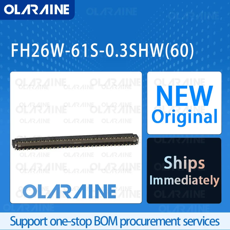 

20/50/100Pcs FH26W-61S-0.3SHW(60) 100% brand new originalFFC & FPC connector61 Position200 mA