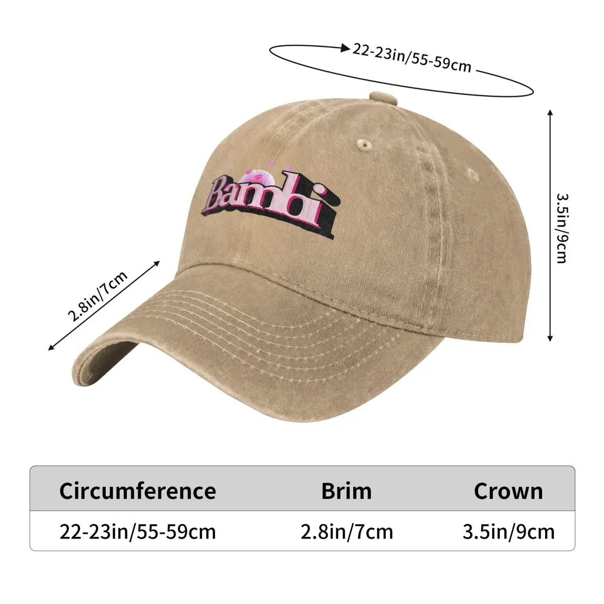 Bambi Lesbian Pride Baseball Cap Outdoor Sports y2k Retro Hip Hop Hats Men Adult Casual Design Baseball Caps