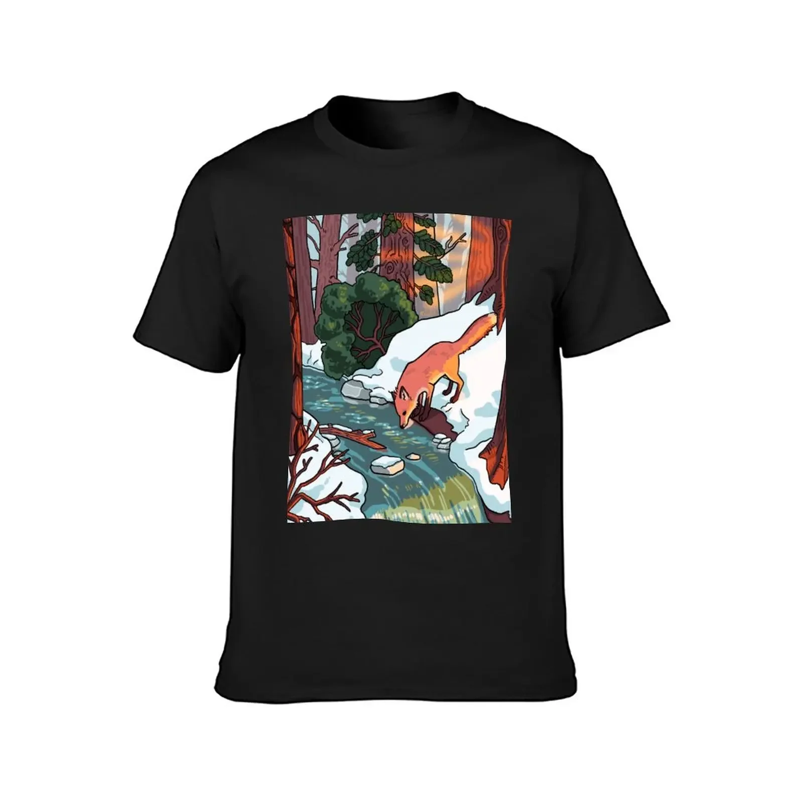 winter stream T-Shirt plain anime summer tops t shirts for men