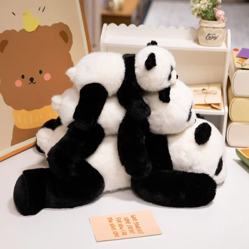 Real Life Baby Panda Pluche Pop HuaHua Gewogen Deeltjes Knuffels Simulatie Dier Beer Room Decor Kussen Kerstcadeaus