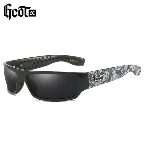 GCOTX marca de moda gafas de sol polarizadas de lujo Chicano motocicleta estilo Hip-hop moda costa oeste gafas de sol para hombres G283