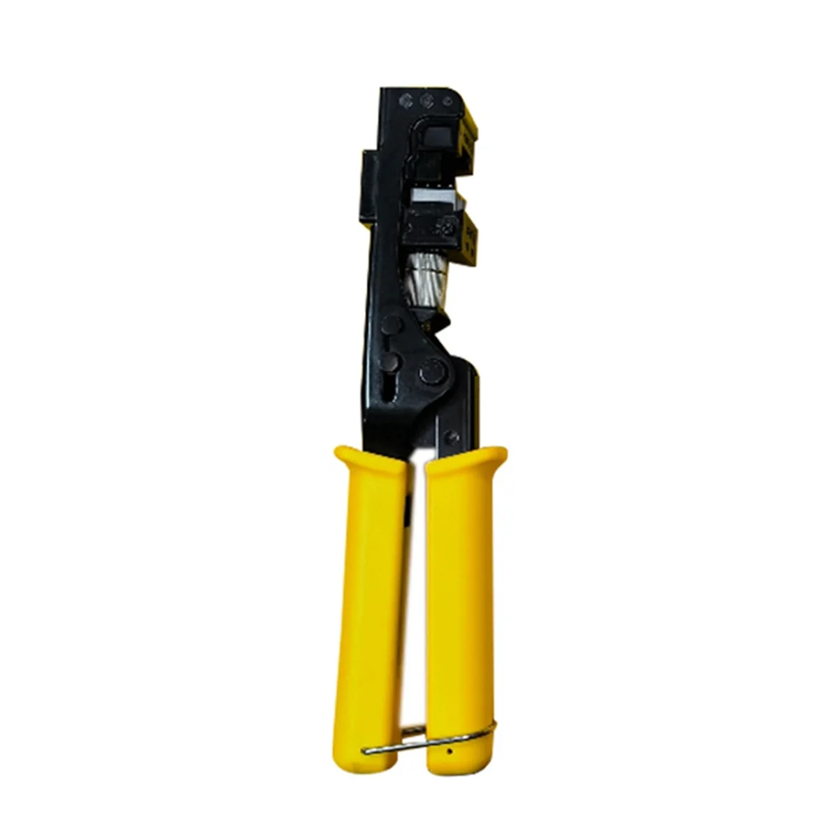 

A96Q-RJ45 Network Nodule Crimping Pliers with Hook Network Cable Module Crimping Pliers Wire Cutter with Cat5E Cat6 90°