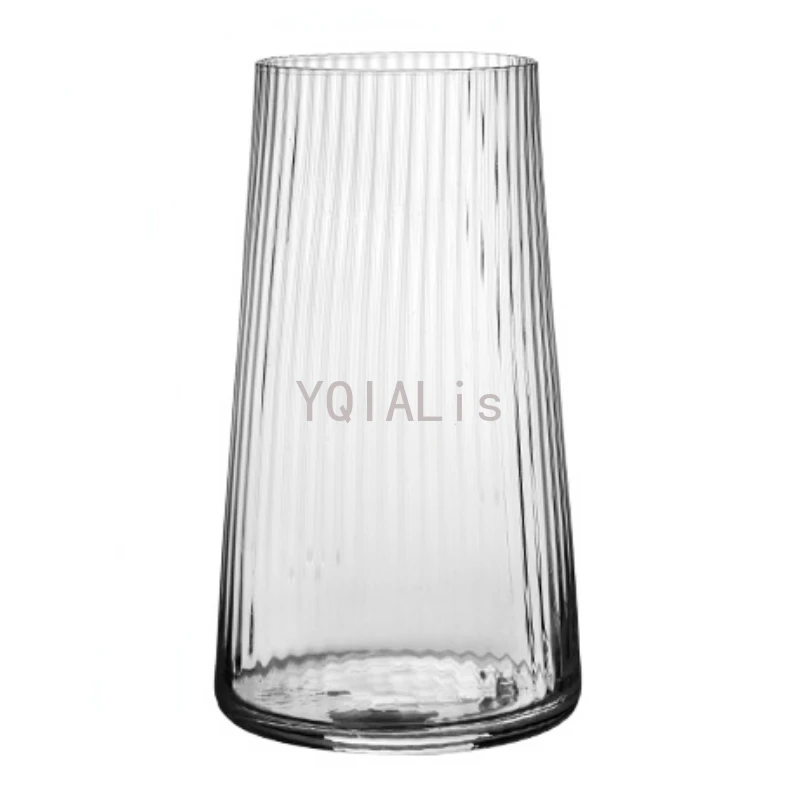 Vertical Pattern 200-550ml Lead-Free Crystal Glass Goblet Red Wine Champagne Whiskey Cup Juice Dessert Bowl Fashion Drinkware