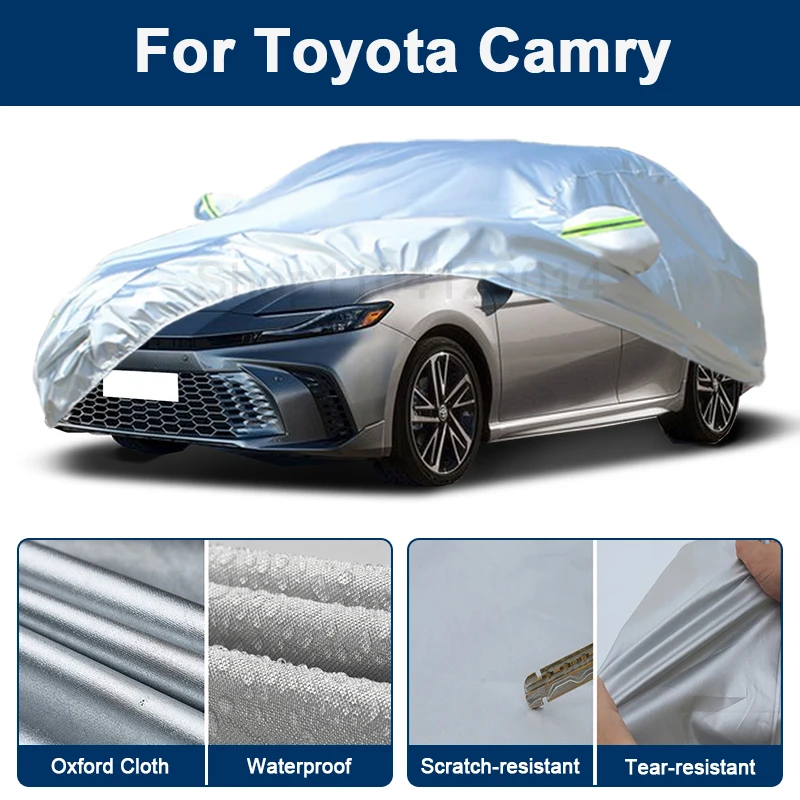 

Outdoor Full Car Cover For Toyota Camry with Reflective Strips Waterproof Snowproof Dustproof UV Protection Auto Accessories