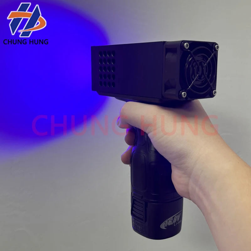 مصباح معالجة بالأشعة فوق البنفسجية LED محمول قابل لإعادة الشحن لفحص طلاء معجون الرماد الذري للسيارات واختبارها