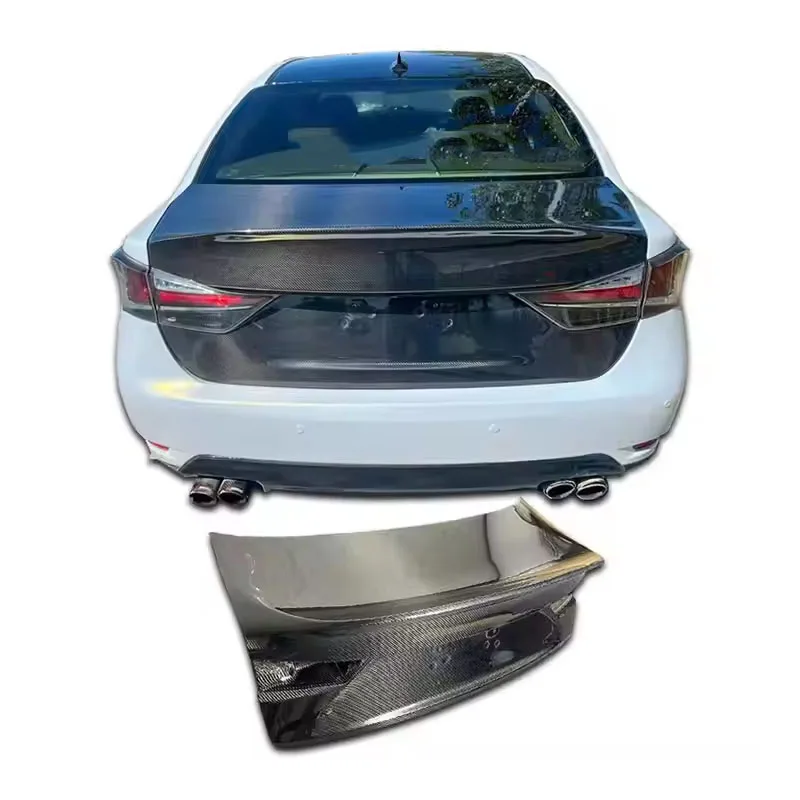 

Багажник автомобиля подходит для Lexus GS250 Gs350 Gs450 2012-2018, спойлер багажника из углеродного волокна, комплект кузова Lexus GS