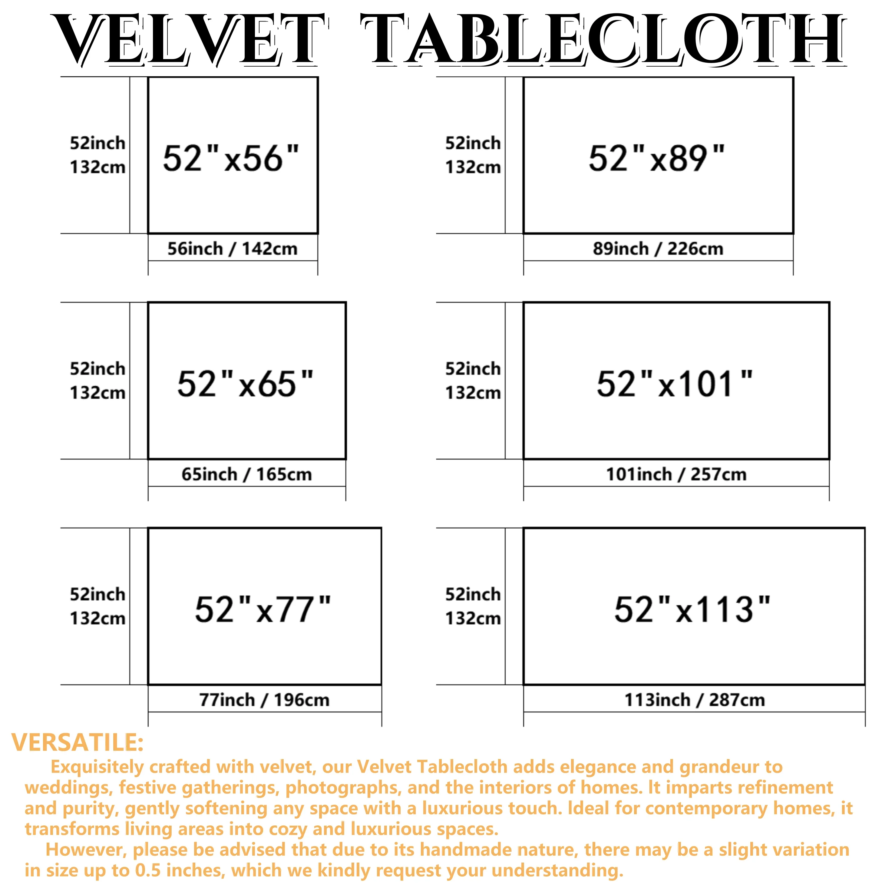 1 PC Luxury Crushed Velvet Rectangular Tablecloth Soft And Durable, Elegant Table Setting, Christmas, Themed Party