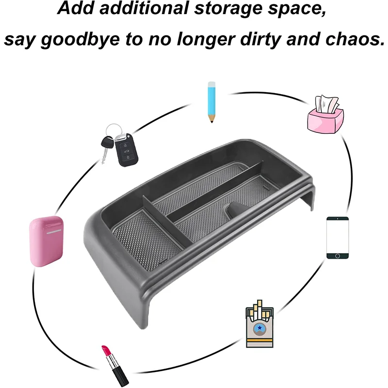 Wkładka taca deskę rozdzielczą za ekranem Organizer Box akcesoria do wnętrza kompatybilne dla GMC Yukon Tahoe podmiejski 2021 2022 2023