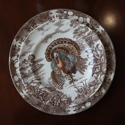 American Thanksgiving Ceramic Plate Turkey Dining Plate Home Western Restaurant Steak Plate Creative Kitchen Tableware Platos