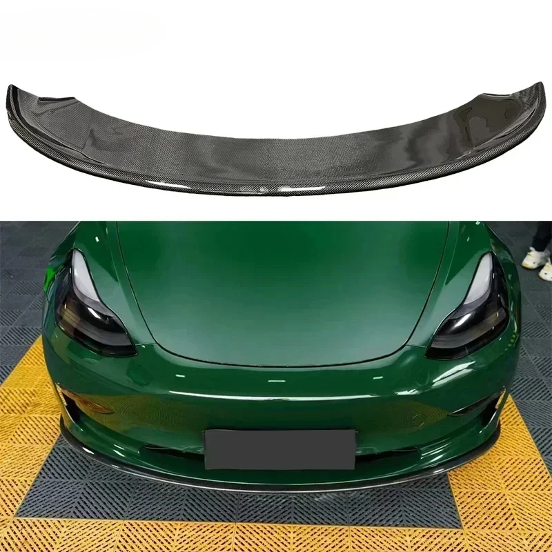 Model 3 MAX Style High Quality Carbon Fiber Front Lip Front Bumper Splitter Lip For Tesla MODEL 3