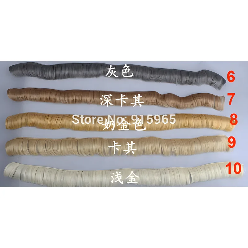 5cm 15cm 25CM 35CM Straight Gold Brown Black Golden Natrual Color doll Hair for 1/3 1/4 BJD Doll Diy