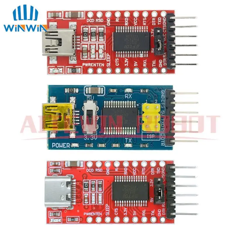 FT232RL FTDI USB 3.3V 5.5V to TTL Serial Adapter Module for Arduino FT232 Pro Mini USB TO TTL 232