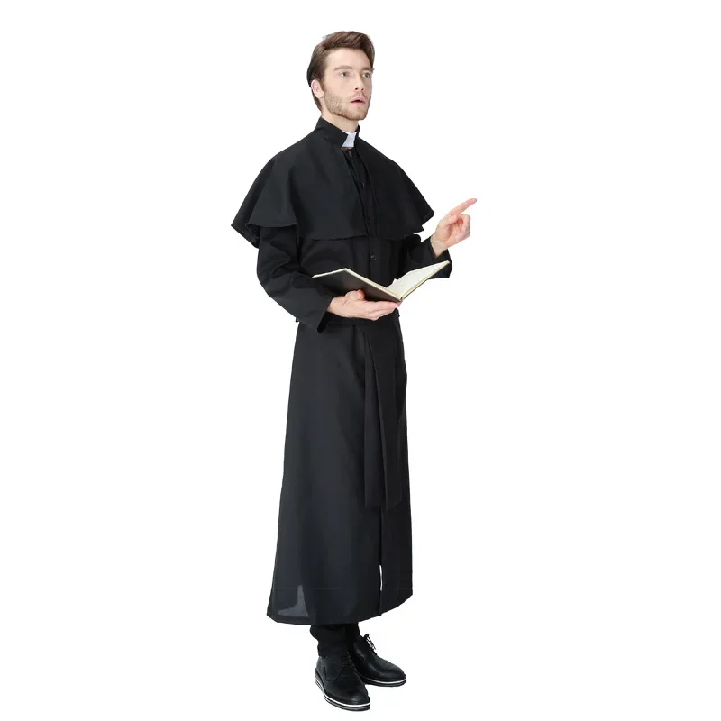 Easter Costumes Deluxe Women The Nun Costume Men Missionary Christian Clergyman Priest Jesus Costumes