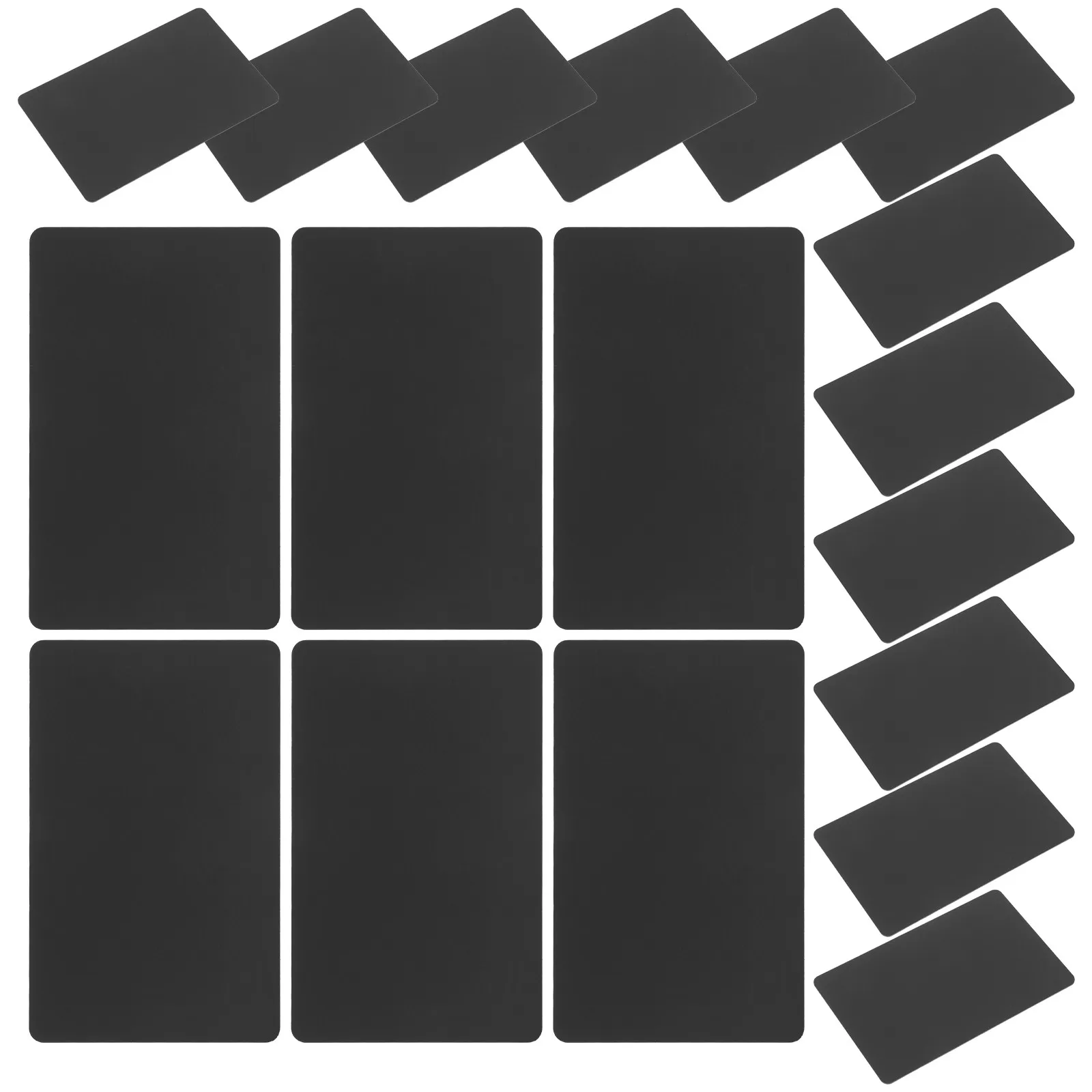 

25Pcs Black Square NFC Cards Ntag215 Professional Sleek Rewritable Blank PVC Cards for NFC Gaming Smart Home Access Control