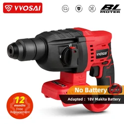 VVOSAI MT-SER 20V Electric Hammer Drill Brushless Multifunctional Rotary Electric Pick Cordless Power Tools