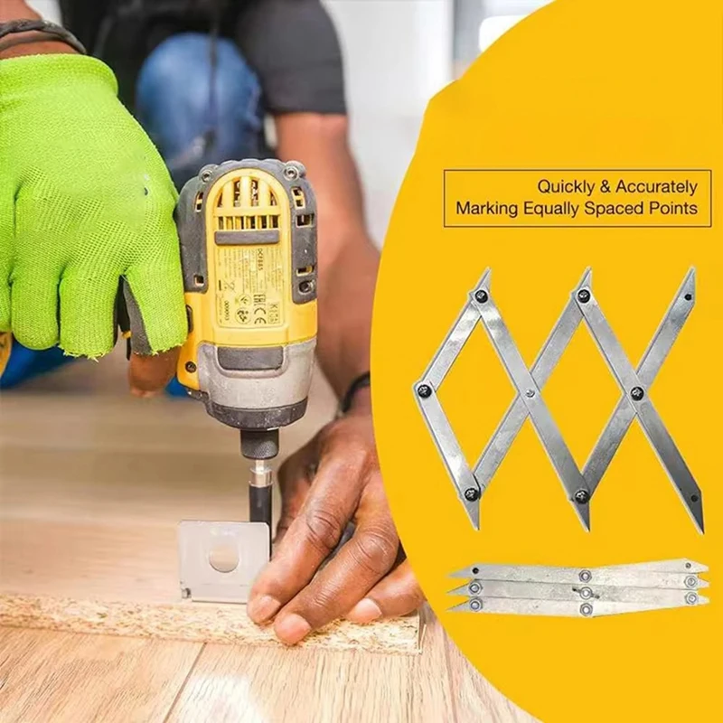 Picket Master Pro 3-точечный центральный инструмент для поиска деревообрабатывающего центра, инструмент для макета равных расстояний, разделитель равного пространства