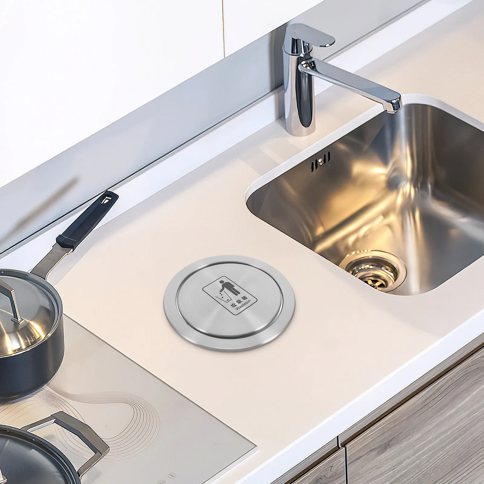 Plastic Trash Can Kitchen Bath - Commercial Kitchen Garbage Can 评论和价格