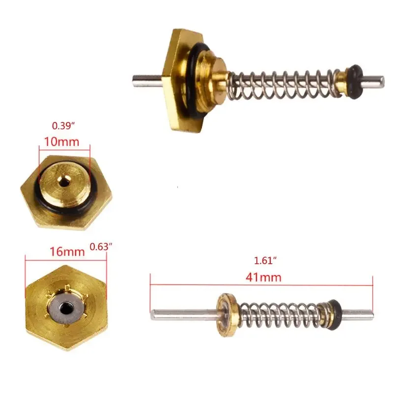 Gas Boiler Water Linkage Valve Assembly BEHAIVAN Thimble 10mm Universal gas Water Heater Top Pin Hex Nut Spring Pin 5PCS