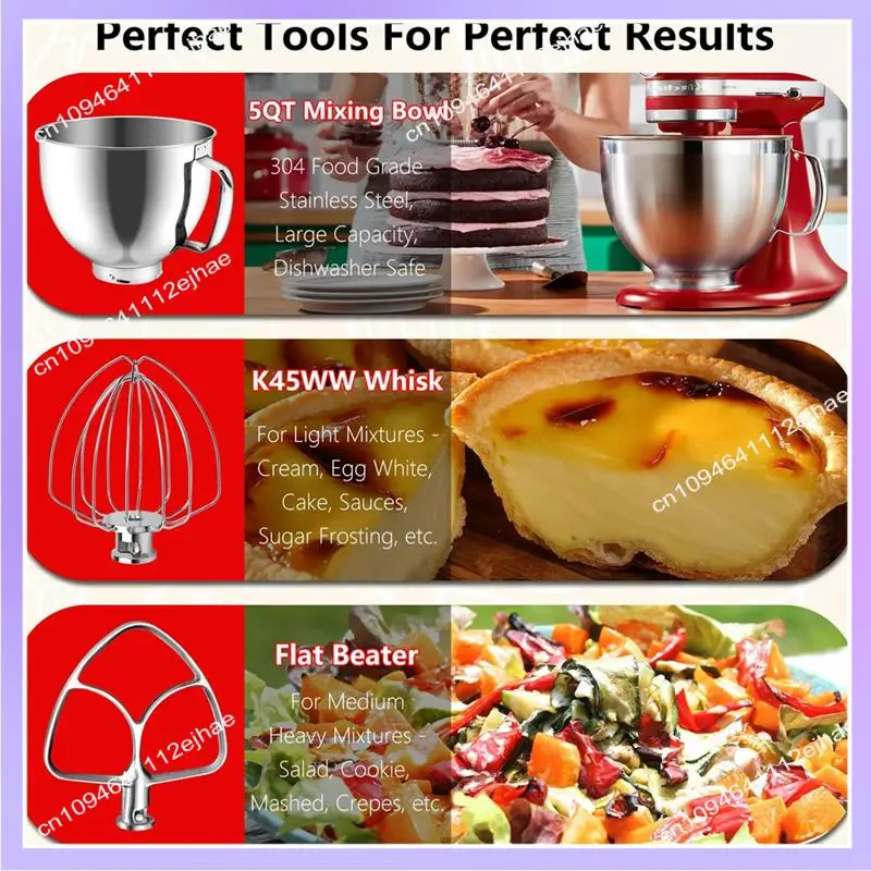 

N83R For Kitchenaid 4.5-5QT Stainless Steel Bowl Forkitchenaid Kitchenaid Accessories