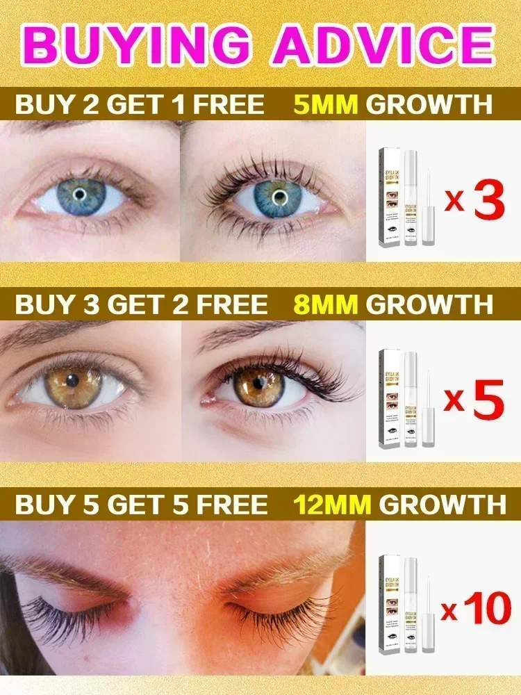 Enhancer Eyelash Growth Serum Treatment Eyelash Growth Powerful Makeup Lengthening Thicker Lashes Natural Curling Lash Lifting