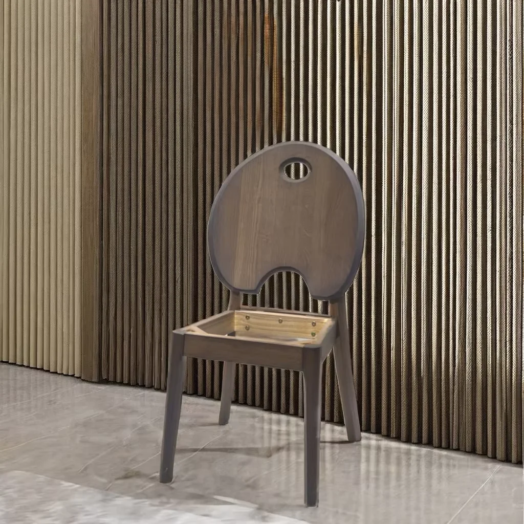 

￥#New Arrival Simple Upholstered Dining Chair with Backrest - Frame, Ideal for Dining Room & Living Room, Comfortable