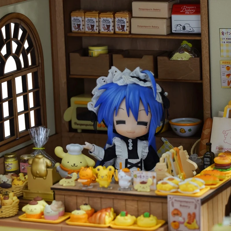 Коллекционная игрушка-сюрприз Re-Ment Sanrio Pompompurin Bakery: миниатюрная сцена с едой, трендовая коллекционная игрушка-гашапон для взрослых, в наличии