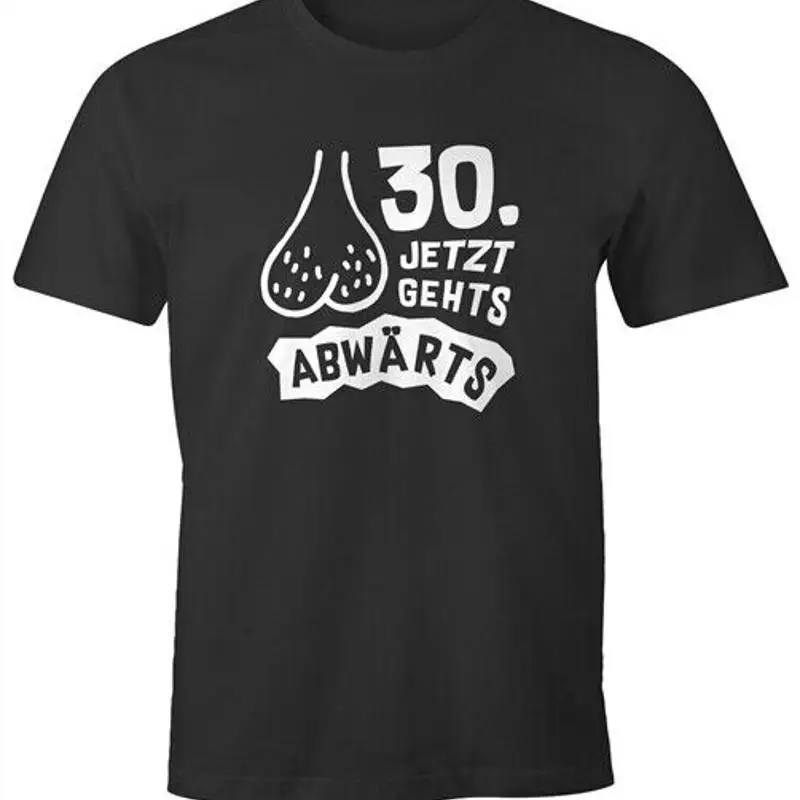 Mens Birthday 30th From Now Go Down Hanging TShirt Gift