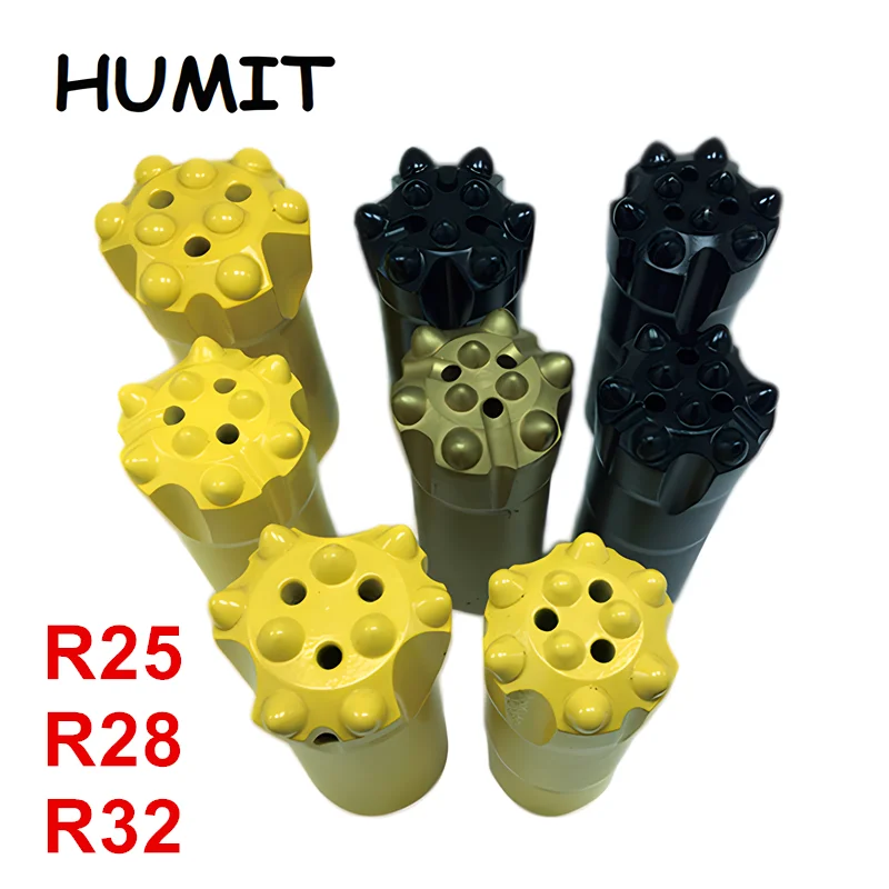 

R25 R28 R32 Carbide Parabolic Thread Button Drill Bits Hard Rock Retrac Drilling Tools in Quarrying Stone Tunnel Construction