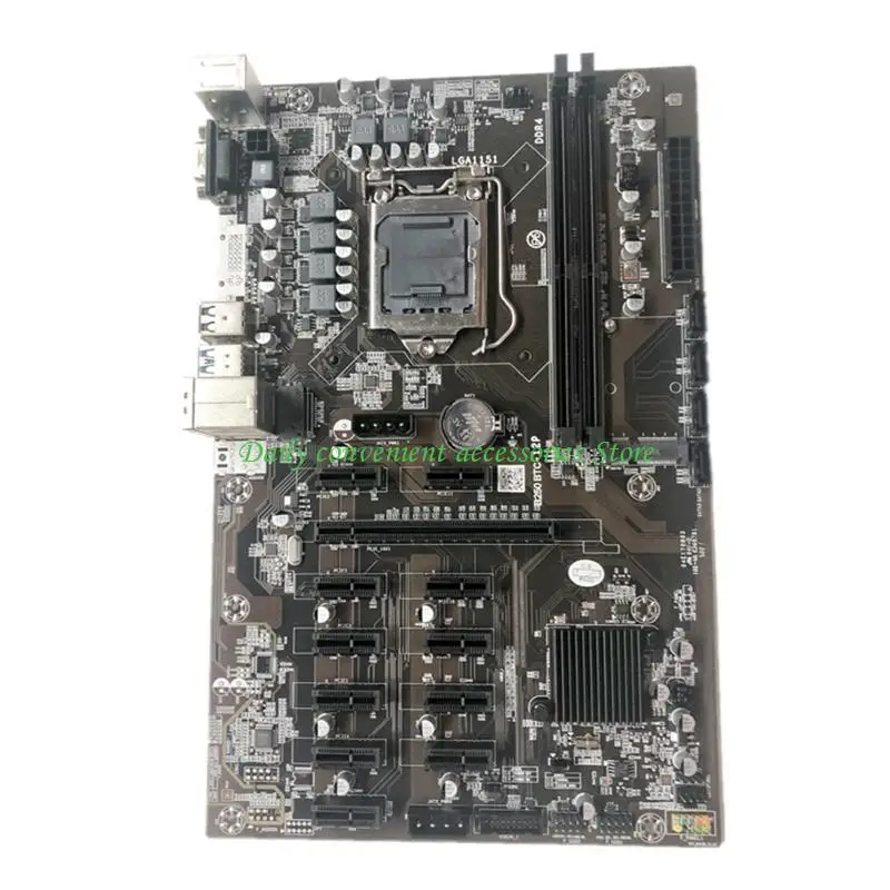 

97QB B250 BTC CPU Miner Motherboard for CPU Set 12 Video Card Slot Support LGA 1151