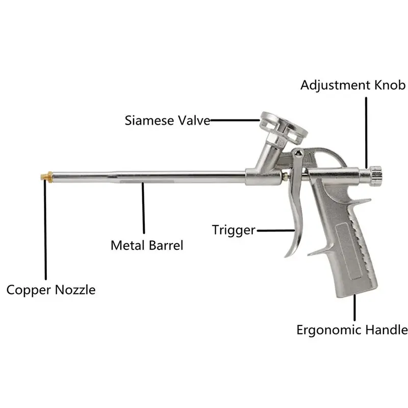 ABSJ-PU رغوة توسيع بندقية رذاذ مانع التسرب موزع العزل قضيب أداة مثالية للسد ، ملء مشاريع الختم