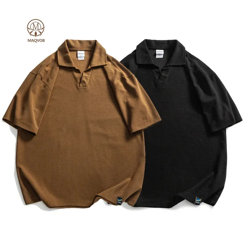 

HELLOMARCEL High Quality Luxury Street Wear EU US Size Spring Summer Uniform Work Business Short Sleeve Polo Shirt