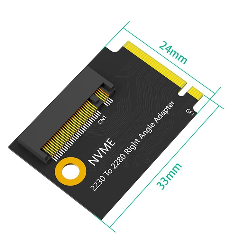 For Rog Ally Pcie 4.0 M2 Riser Card 2230 To 2280 Right Angle M.2 NVME SSD Converter Adapter Card Expansion Board Easy To Use
