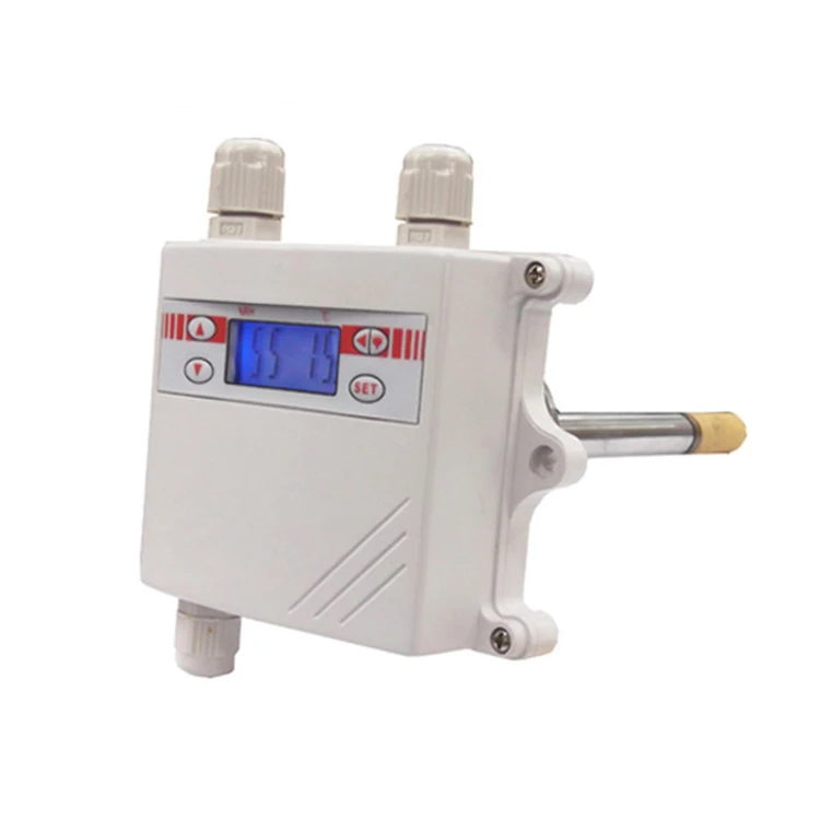 Hot sale DC24V Duct mounting modbus temperature humidity sensor transmitter for temperature monitor