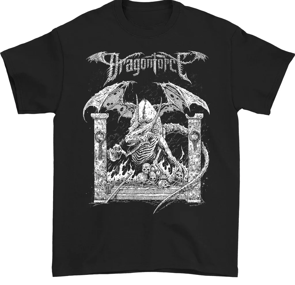 DragonForce band album T-shirt black Cotton Unisex All Sizes S to 5XL 1F541