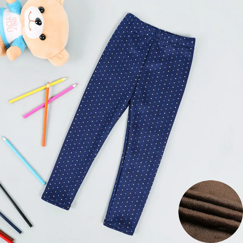 Keep Warm Spring Autumn Fashion Girls Kids Pants Toddler Children\'s Leggings Cotton Elastic Legging 2-8 Years Girls Trousers