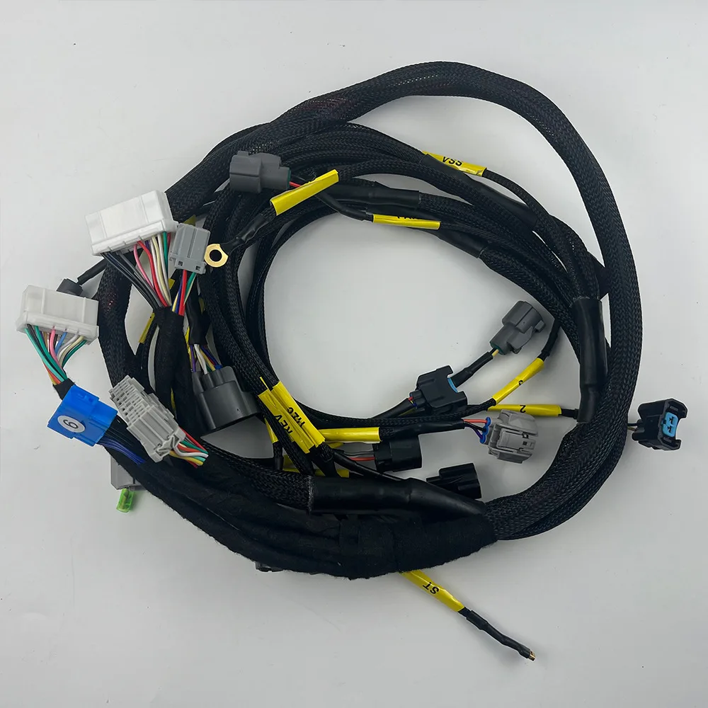 

CNCH-OBD2-1 Tucked Engine Harness For 92-00 Honda Civic Integra B16 B18 D16 EK EG EM Engine Motor Wiring Harness