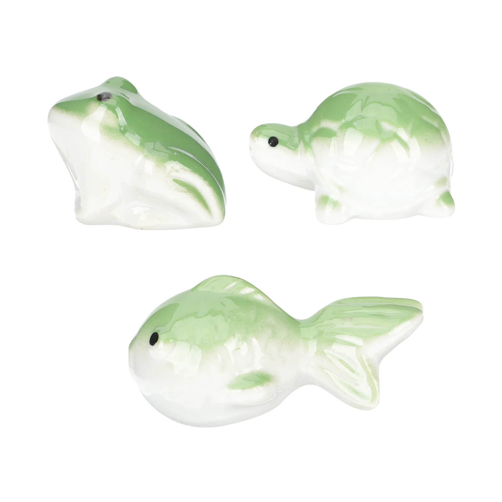 

3Pcs Ceramic Floating Decor for Fish Tank Aquarium Ornament Retro Style Water Garden Adorn Outdoor Indoor Nature Theme