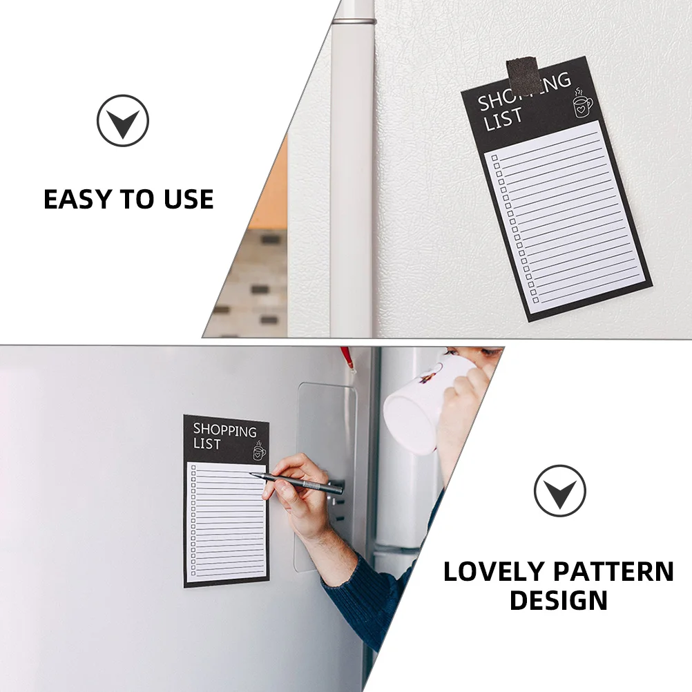 Grocery List Magnet Pad Fridge Magnetic To Do List Memo Pad portable Backing Notepad Whiteboard Daily Planner office stationery