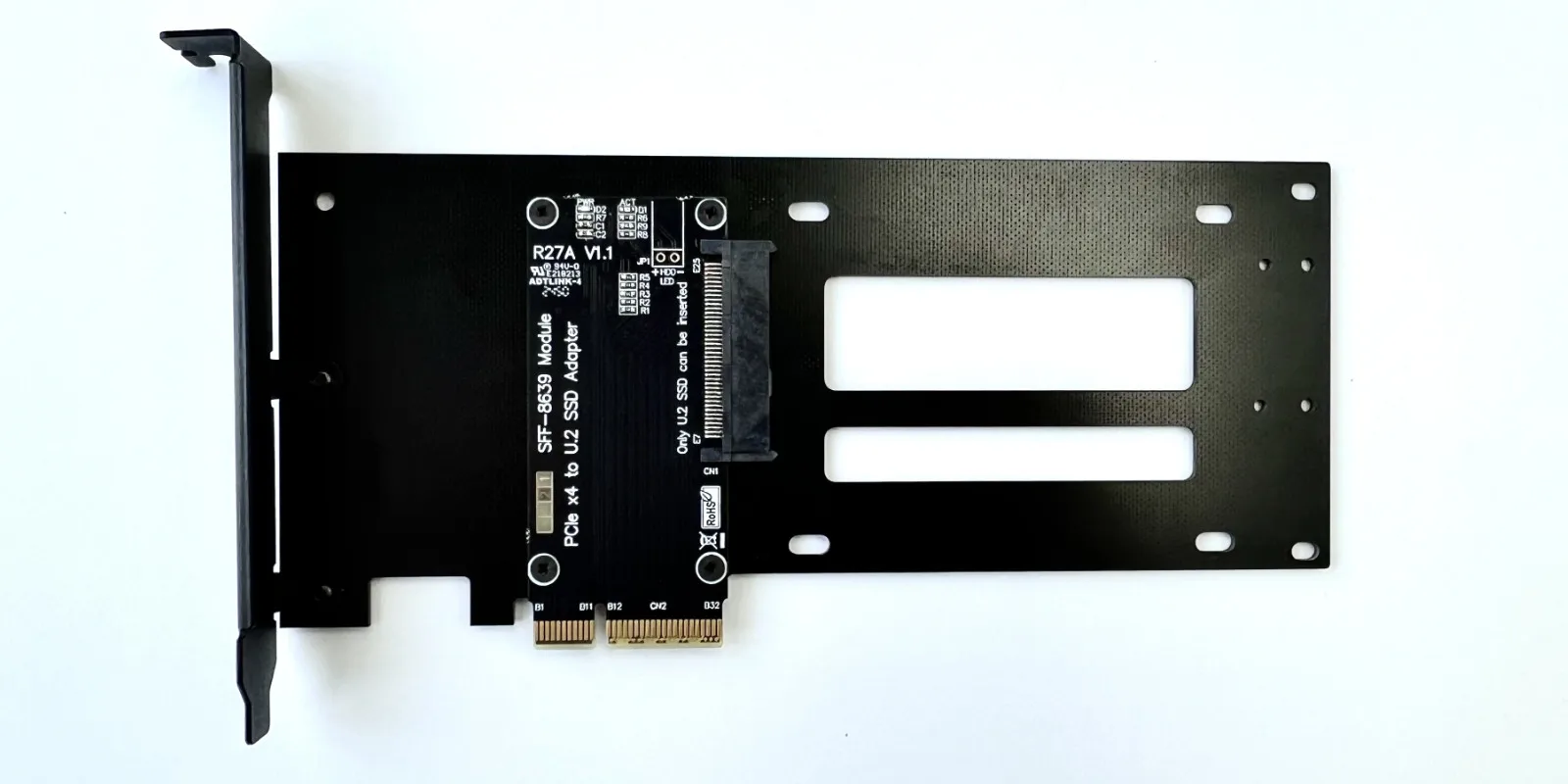 ADT PCIe 5.0 X4 zu U.2 SFF-8639 / U.3 SFF-TA-1001 / E1.S E3.S SFF-TA-1002 Adapterkarte PCI-E Gen5 X4 zu U.2 U.3 SSD-Erweiterung – Detail 4