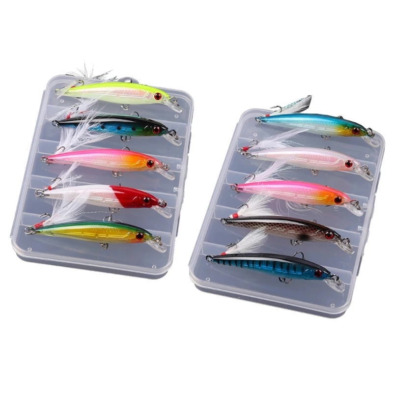 

5Pc Floating Hard Baits Fishing Tackle Minnow Fishing Lures Wobbler for Saltwater Fishing Crankbaits Swimbait Dropship