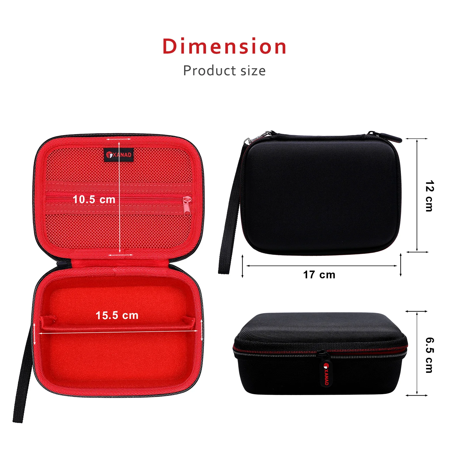 Estojo rígido para câmera de vídeo infantil VTech KidiZoom, à prova de choque à prova d'água, bolsa de transporte de viagem (câmera não incluída)