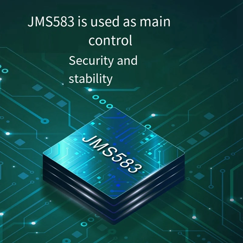 10Gbps M.2 NVME SSD High-Speed Solid-State Mobile Hard Disk Box JMS583 Master Control With USB TYPE-C Dual-Head PHDK